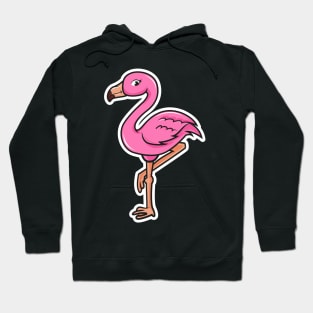 Flamingo Cartoon Hoodie